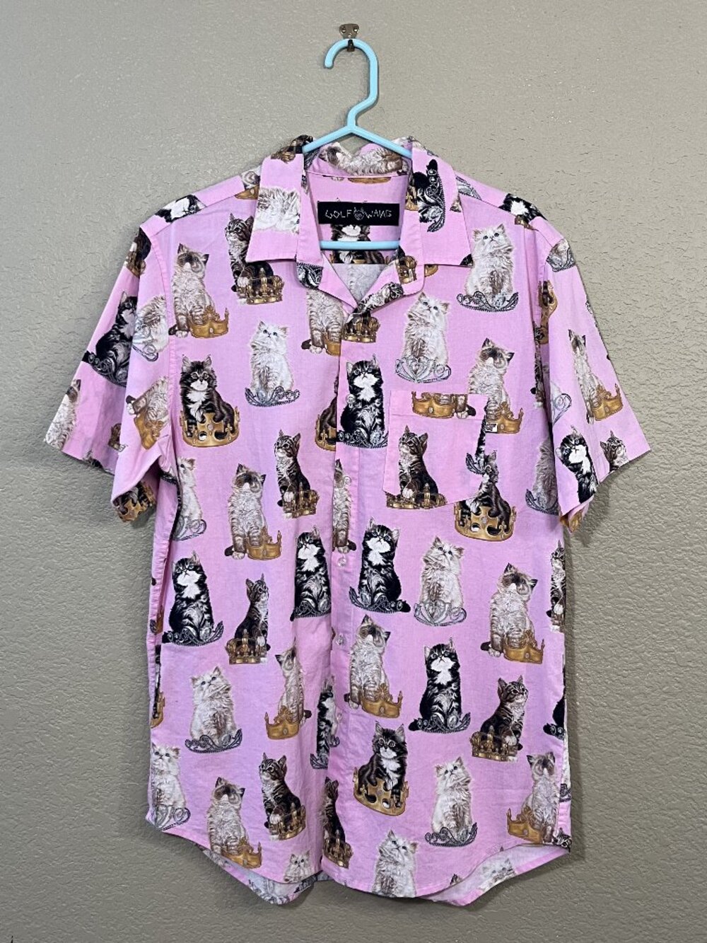 Golf Wang Princess Kitty Button Up Short Sleeve Shirt XL